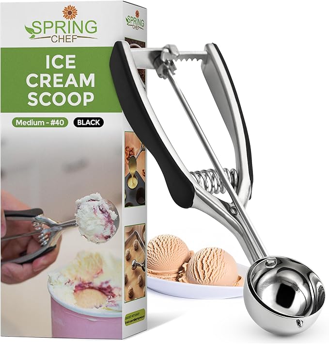 Spring Chef Medium #40 Stainless Steel Cookie Scoop by SpringChef