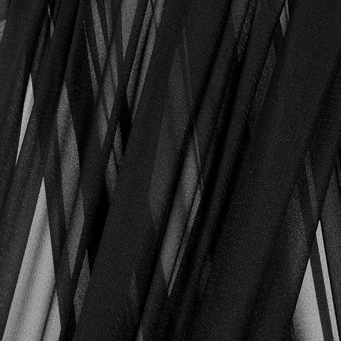 MLMC Black Wedding Arch Draping Fabric 2 Panels 29" x 20 FT Extra Long Gauze - Image 5