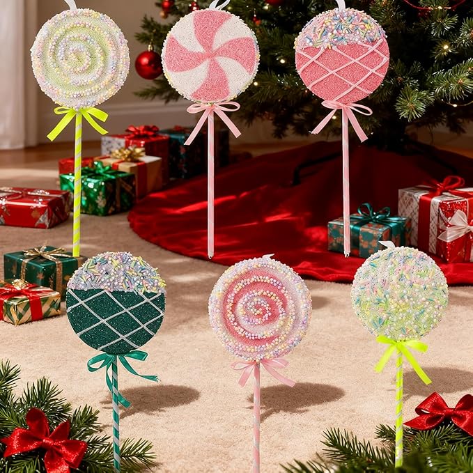 LANGXUN 6pcs Lollipop Candy Land 2025 Xmas Birthday Party Wedding Suppiles - Image 6
