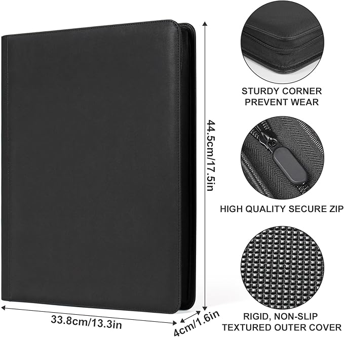 Premium Card Binder 16 Pocket, GEAoffice PU Cover Trading Card binder - Image 5