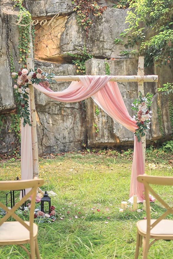 Lookein Arch Drapes for Wedding Party Reception Backdrop Wedding Arbor - Image 5