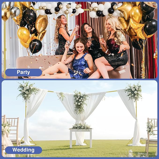 EMART Backdrop Stand, 20x7ft Large Adjustable Background Support System - Image 2