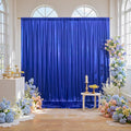 10x10ft Thick Royal Blue Glitter Backdrop Curtain Panels by Outpain