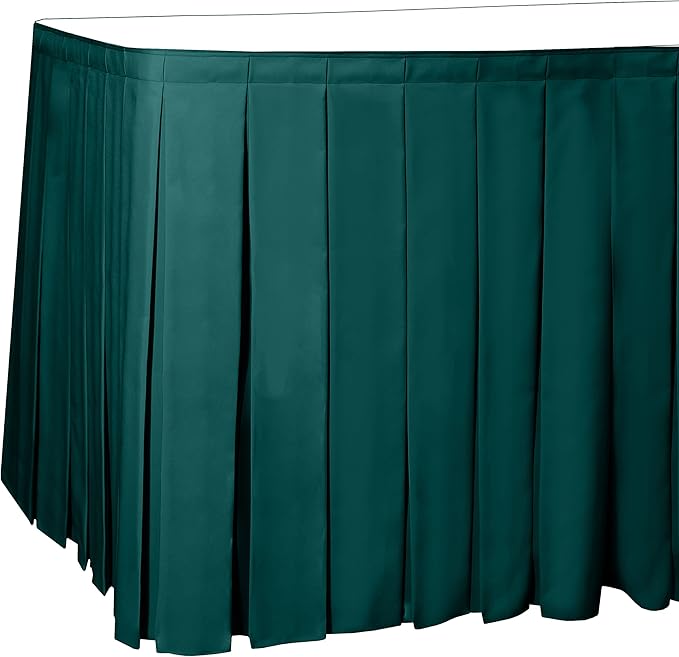 Ultimate Textile Pleat Polyester Fabric Table Skirt by UltimateTextile