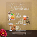 Pet Signature Drink Wedding Signs by Elation+Factory+Co.