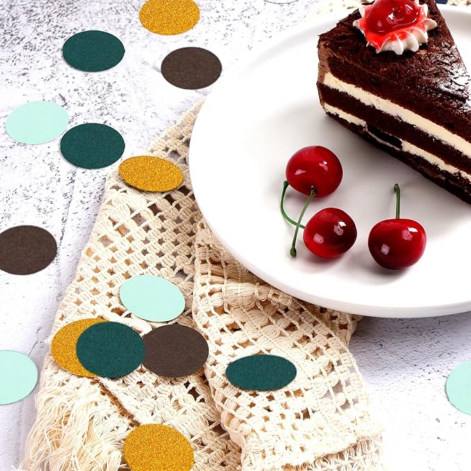 Sage-Green Gold Brown Party Decorations - Image 2