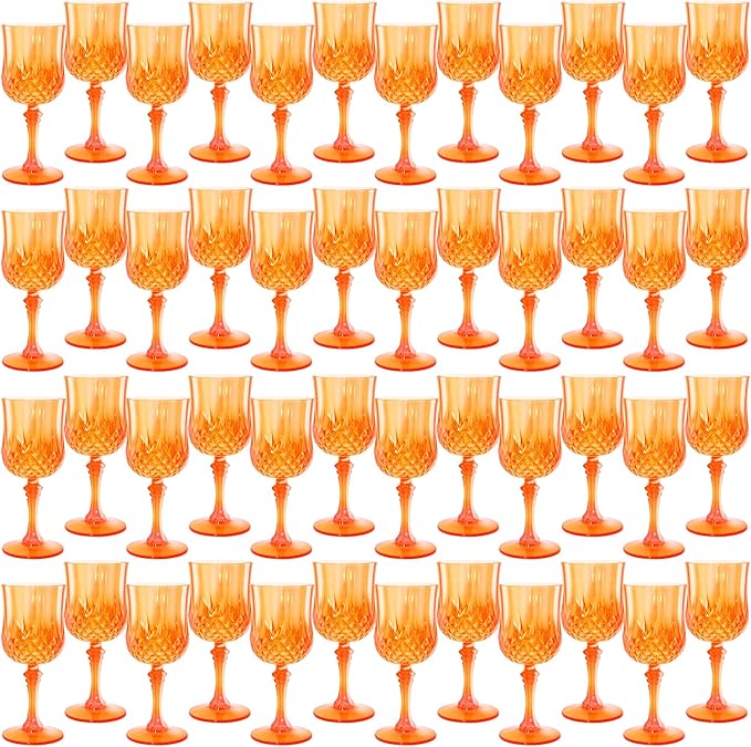 Plastic Wine Glasses，Plastic Goblets Vintage Style Cordial Drinking Glasses by LEYIQUCHAMPAGNEWINEGLASSES