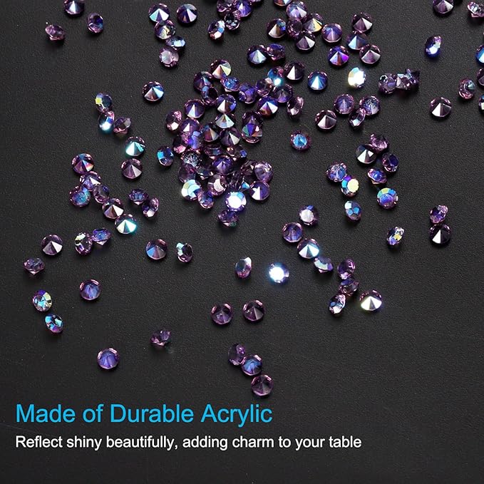 PATIKIL 14000Pcs Wedding Table Scatter Confetti Crystals 3mm Acrylic Diamonds - Image 3