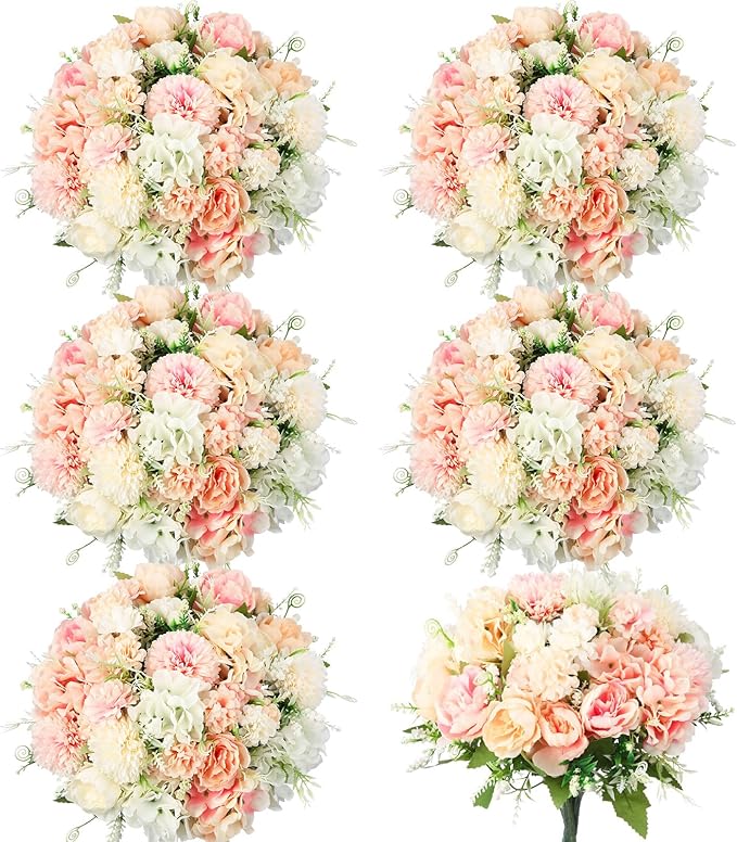 Tigeen Artificial Flowers Artificial Peonies Silk Flowers Faux Peony Fake Peony by Tigeen