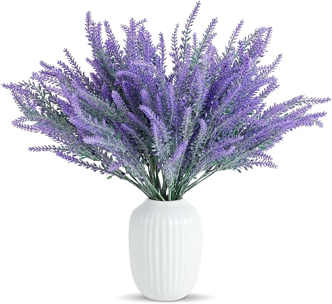 Juvale 12 Bundles Lavender Artificial Flower Stems - Image 7