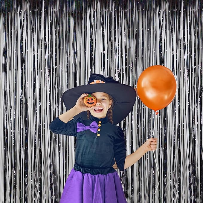 Foil Fringe Curtains Halloween Decor Party Decorations - Image 3