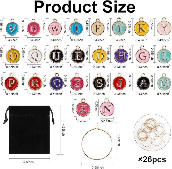 Wine Glass Charms Wine Charms for Stem Glasses Glass Markers Identifiers Tags - Image 3