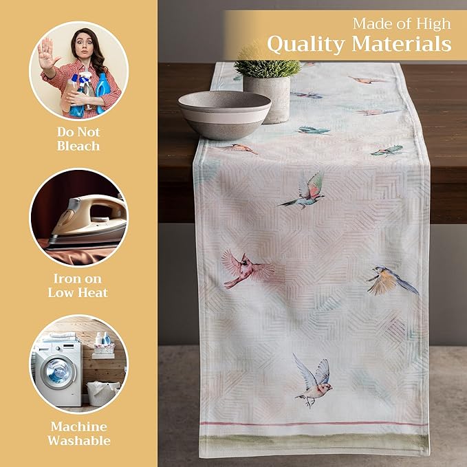 Maison d' Hermine Table Runner 100% Cotton Double Layer Table Runners 72 inches - Image 3