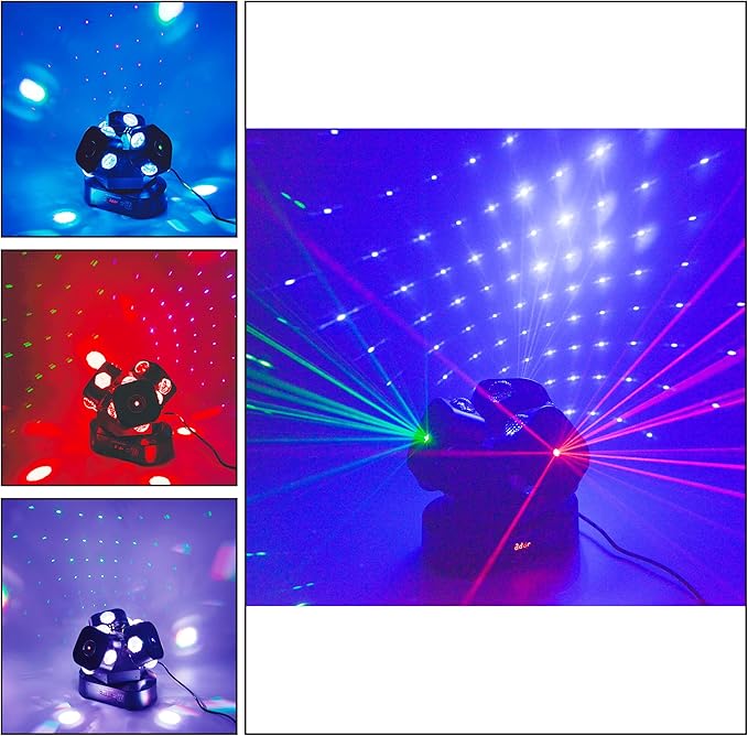 Moving Head DJ Light DMX 512 Strobe Lighting LED - Image 4