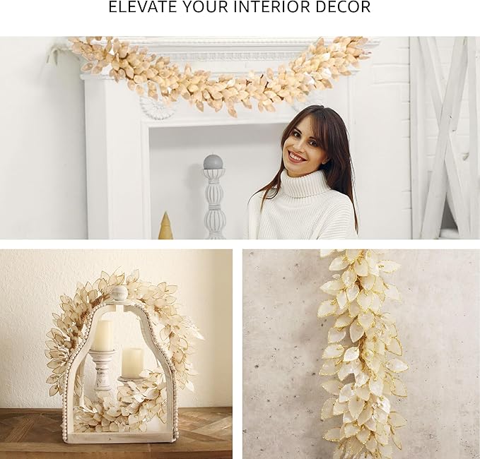 Handcrafted 48" Shell Garland for Enchanting Home Decor - Image 6