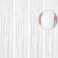 BTSD-home 4 Pack 3x 8ft White Foil Fringe Curtain Backdrop Party Streamers by BTSD-home