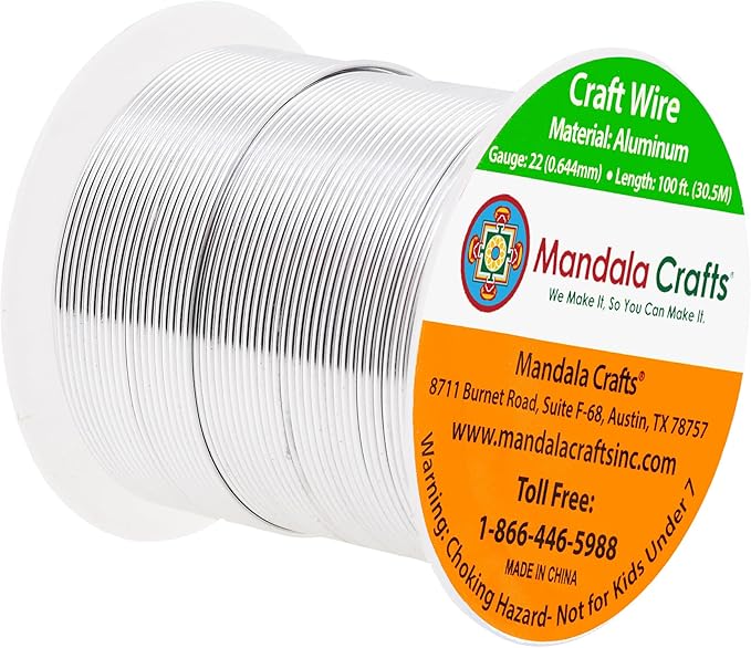 Mandala Crafts 22 Gauge Anodized Aluminum Craft Wire - Image 2