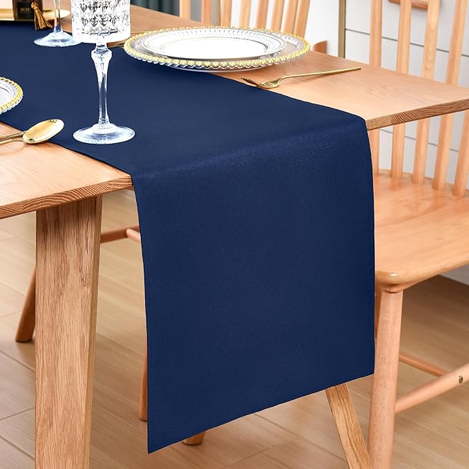 Farmhouse Navy Blue Table Runner Dining Table Runners 60 Inches Long Coffee by Wolkemer