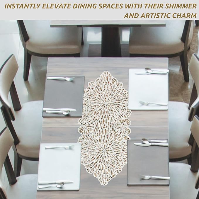 Handmade Beaded Table Runner, 13x36 Inches Lightweight Decorative Table Runner - Image 9