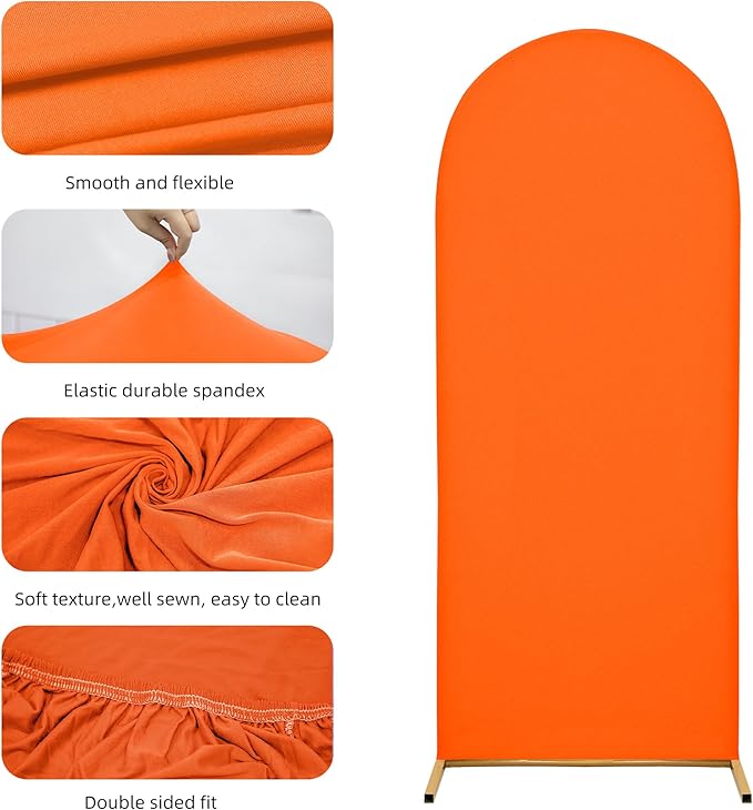 7.2FT Wedding Arch Covers Arch Backdrop Cover Arch Stand Covers Set Arch Cover - Image 5