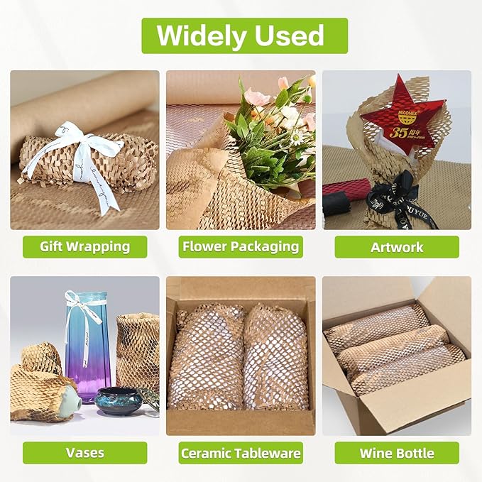 Honeycomb Packing Paper 20" x 1500' Recyclable Cushion Packing Paper Expanding - Image 7