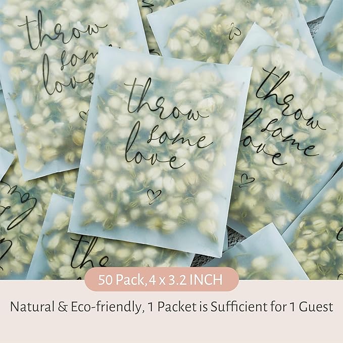 Rainbow Pana 50 Pack Prefilled Confetti Packets | Biodegradable Confetti - Image 4