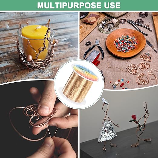 0.2mm Jewelry Wire, 32 Gauge 328FT Craft Wire Copper Beading Wire - Image 7