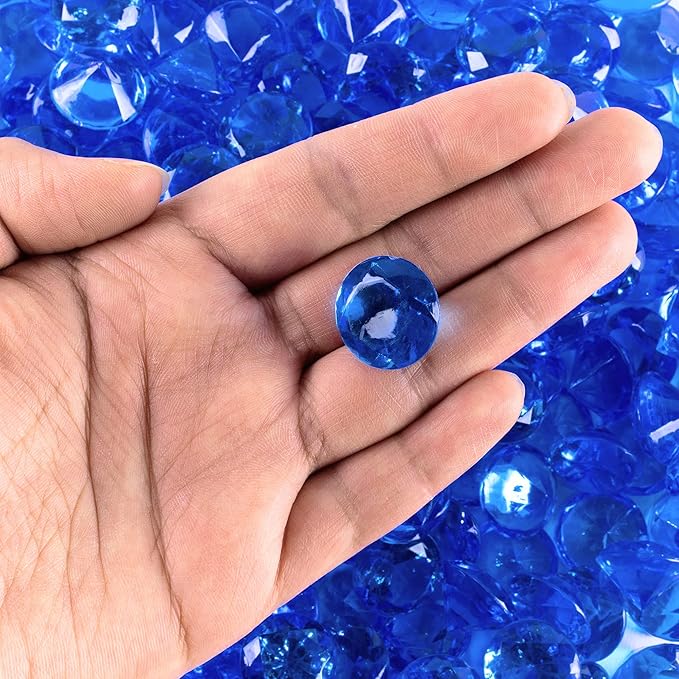 Super Z Outlet Acrylic Color Faux Round Diamond Crystals Treasure Gems - Image 2