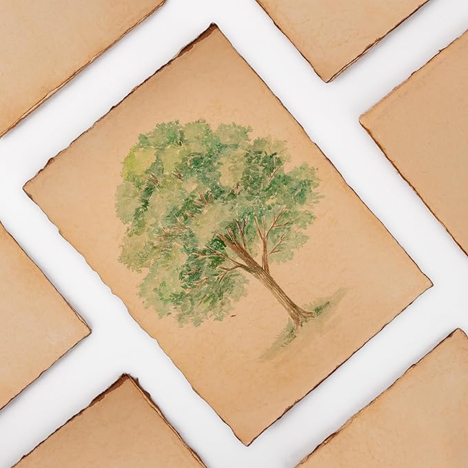 Wanderings Handmade Antique Deckle Edge Blank Paper - Image 9