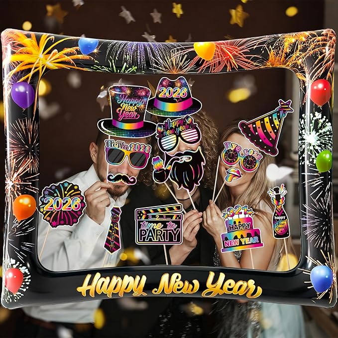 2026 New Year Photo Booth Inflatable Frame Kit - Image 3