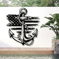 lunwall Metal Anchor Wall Decor, Anchor Metal Sign, Metal Anchor Decor by LunwallArtDecor