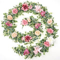 Waipfaru 8.85Ft Flower Garland, Eucalyptus Greenery Garland by Waipfaru