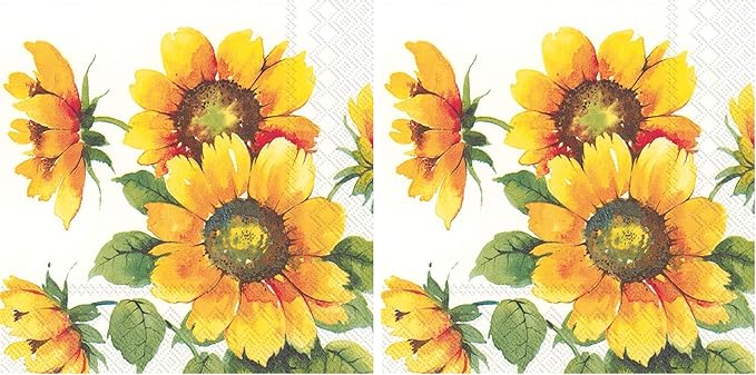 IHR Ideal Home Range Cocktail Napkins Disposable 3-Ply Paper Party Napkin Pack by BostonInternational