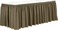 Ultimate Textile Pleat Polyester Fabric Table Skirt by UltimateTextile