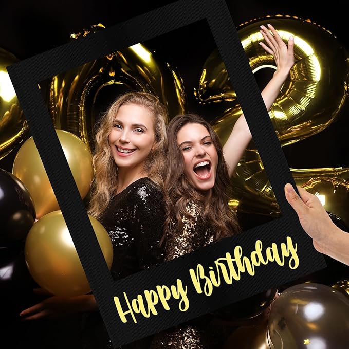 32 x 24 Inch Large Photo Booth Props Picture Frame Happy Birthday Party Frame - Image 4
