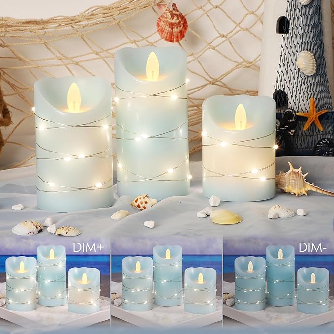 Silverstro Nautical Flameless Candles - Image 6