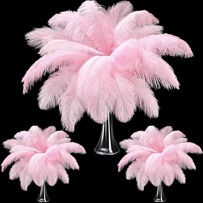 Maitys 90 Pcs Large Natural Ostrich Feathers Bulk 14-16 Inch 12-14 Inch 10-12 by Maitys