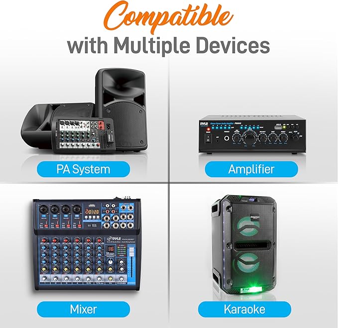 Pyle Wireless Microphones, Professional UHF Dual Microphones - Image 6