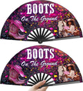 Boots on The Ground Hand Fan, 2 Pack Clacking Fans by Hanmsen