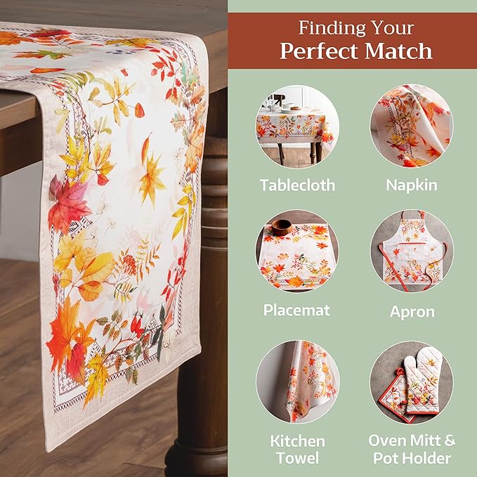 Maison d' Hermine Table Runner 100% Cotton Double Layer Table Runners 72 inches - Image 6