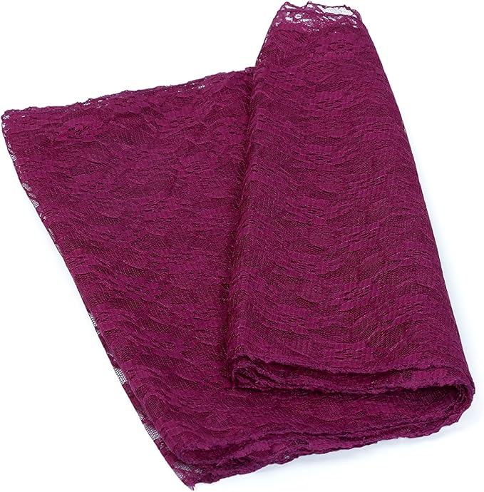 MDS Pack of 20 Wedding 12 x 108 inches Lace Table Runner - Image 6