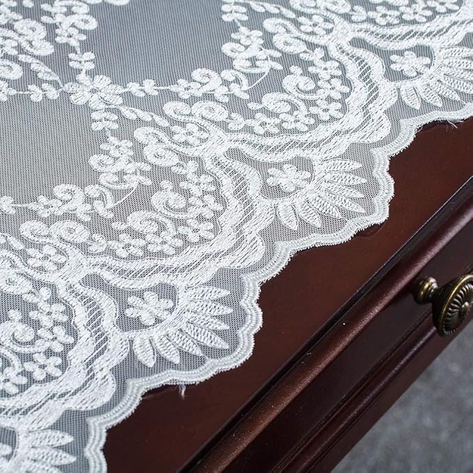 ARTABLE Rectangle Table Runner Lace Macrame Embroidered Table Runners - Image 6