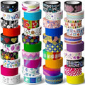 40 Rolls Washi Tape Set - 15 mm Wide Colored Masking Tape by Coolcolorscoollife