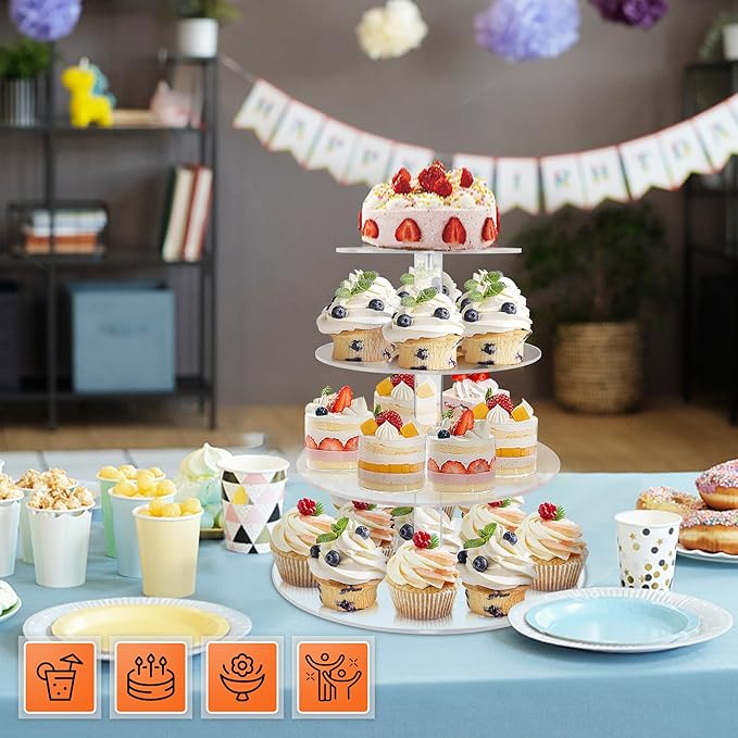 Cupcake Stand, 4 Tier Cupcake Stand - Image 2