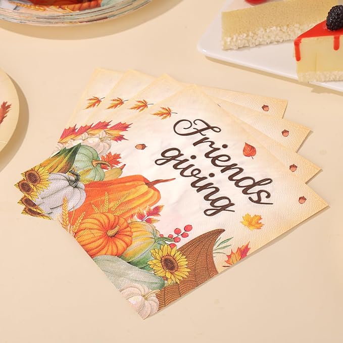 Friendsgiving Plates and Napkins Sets - Image 5