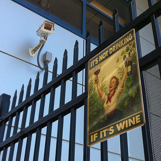 Funny Wine Aluminum Sign - Image 5