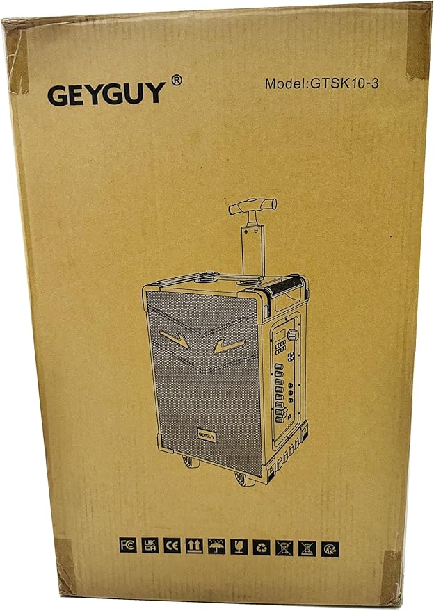 GTSK10-3 3-Way Portable Bluetooth PA Speaker - Image 10