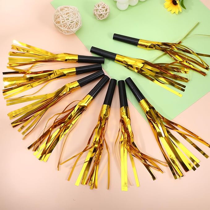 24 Pcs Party Horns, Party blowers Noise Makers, Graduation Noise Makers Glitter - Image 5