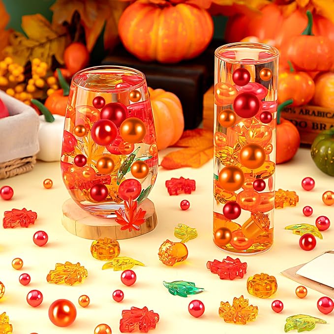 120Pcs Fall Vase Filler, Thanksgiving Faux Pearls - Image 2