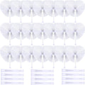 Unittype 150 Packs Wedding Paper Fans Heart Shaped Folding Handheld Fans by Unittype
